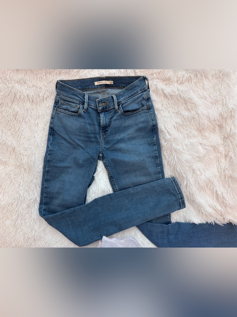 LEVIS 710 Super Skinny Blue Jeans